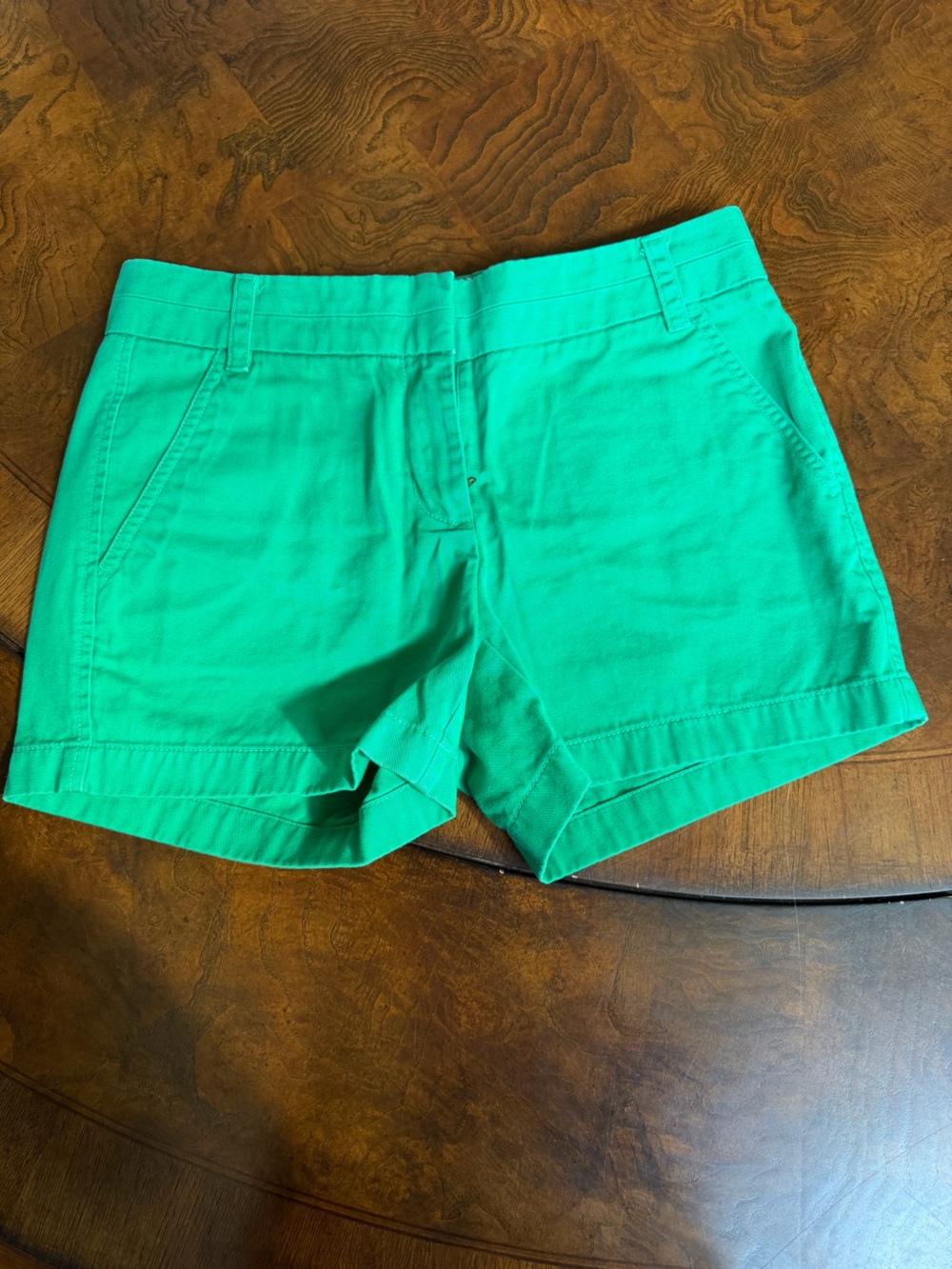 J. Crew Bright Green Chino Cotton Shorts size 0